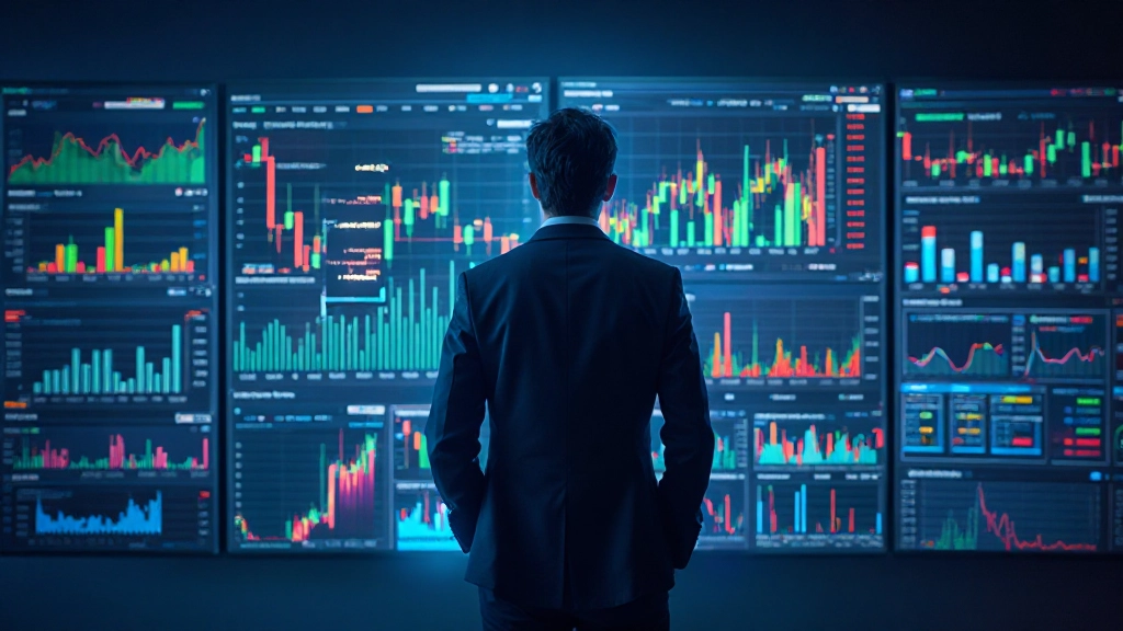 Fintech dashboard met financiële grafieken en real-time data